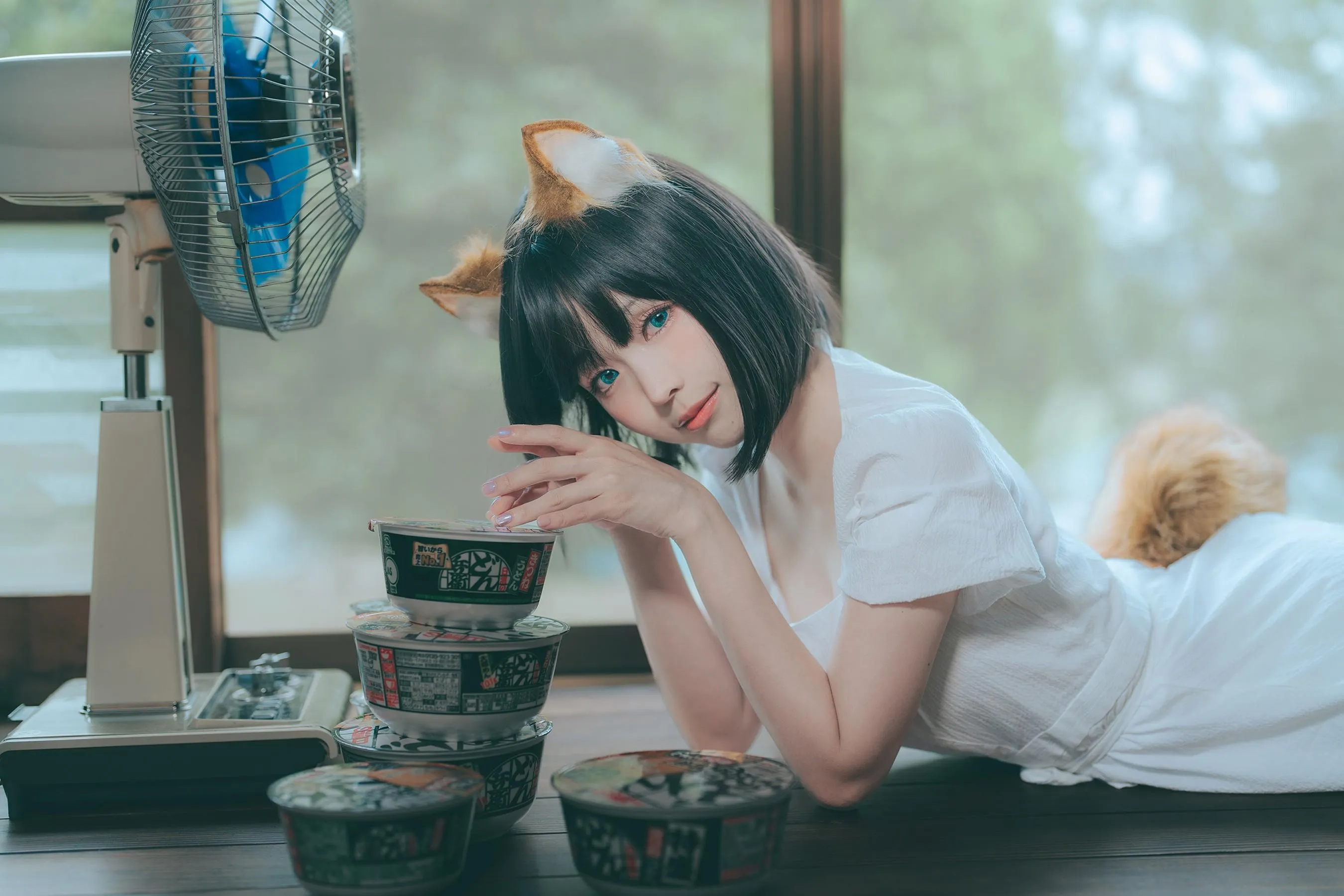 ElyEE子 – NO.114 2023.July B-Dongitsune ~White dress 白洋裝狐少女 [60P]插图1